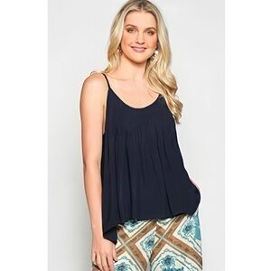 Adrift Mallory Navy Blue Cami